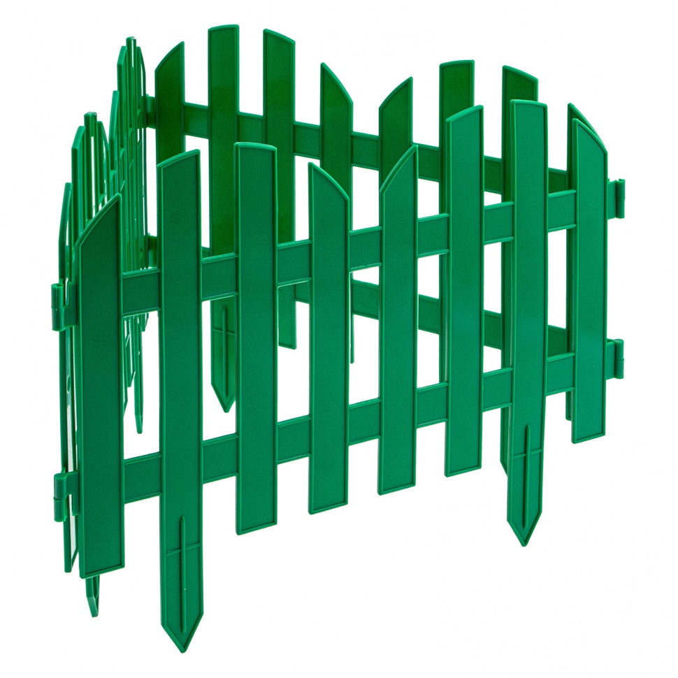 Забор декоративный "Романтика", 28 х 300 см, зеленый, Россия, Palisad